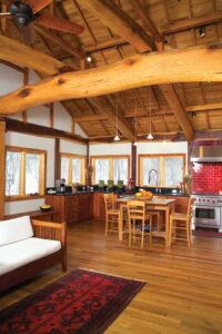 Up North, Looking East: A Reclaimed Timber Japanese-Style House in Wisconsin Image